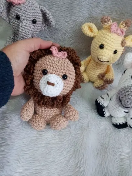 Kit Safari Baby Amigurumi