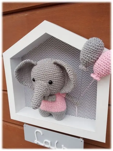 Porta Maternidade Casinha - Elefante