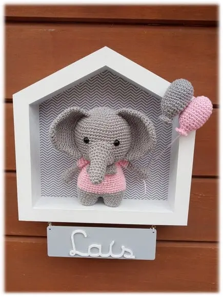 Porta Maternidade Casinha - Elefante