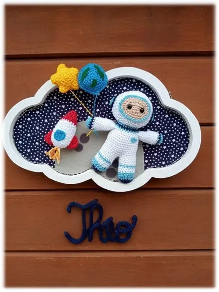 Porta Maternidade Nuvem - Astronauta