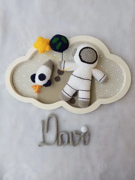 Porta Maternidade Nuvem - Astronauta