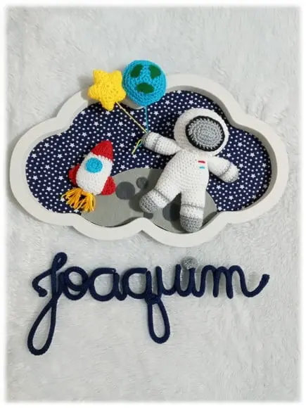 Porta Maternidade Nuvem - Astronauta