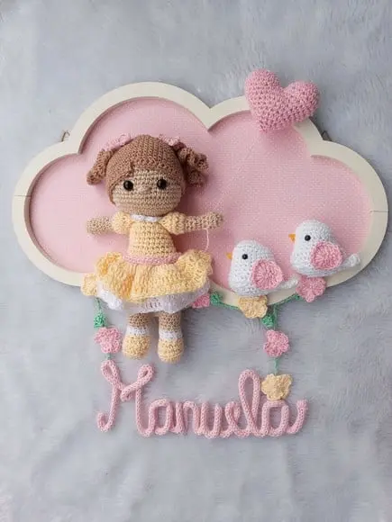 Porta Maternidade Nuvem - Boneca