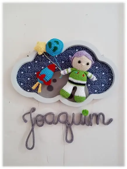 Porta Maternidade Nuvem - Buzz Lightyear