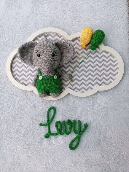 Porta Maternidade Nuvem - Elefante