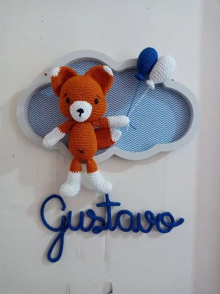 Porta Maternidade Nuvem - Raposa