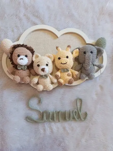 Porta Maternidade Nuvem - Safari Baby