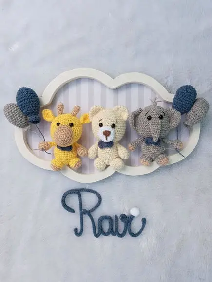 Porta Maternidade Nuvem - Safari Baby