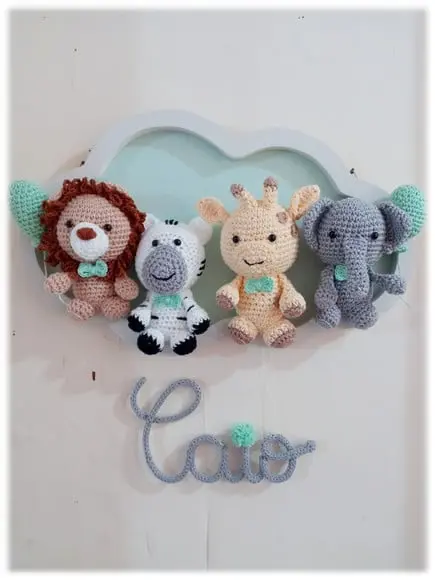 Porta Maternidade Nuvem - Safari Baby