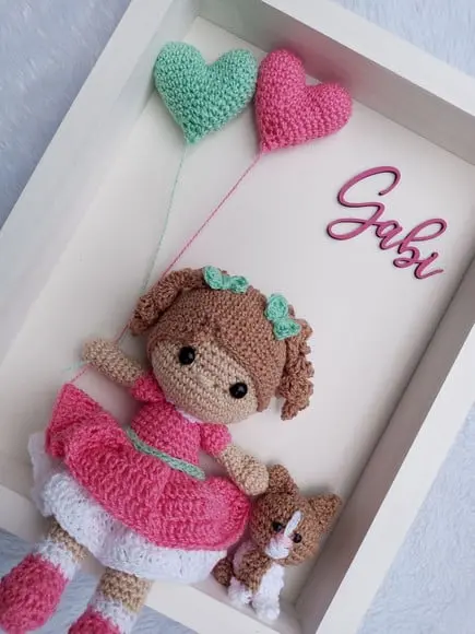 Quadro Porta Maternidade - Boneca