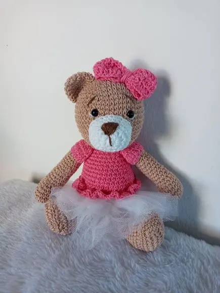 Ursinha Bailarina Amigurumi