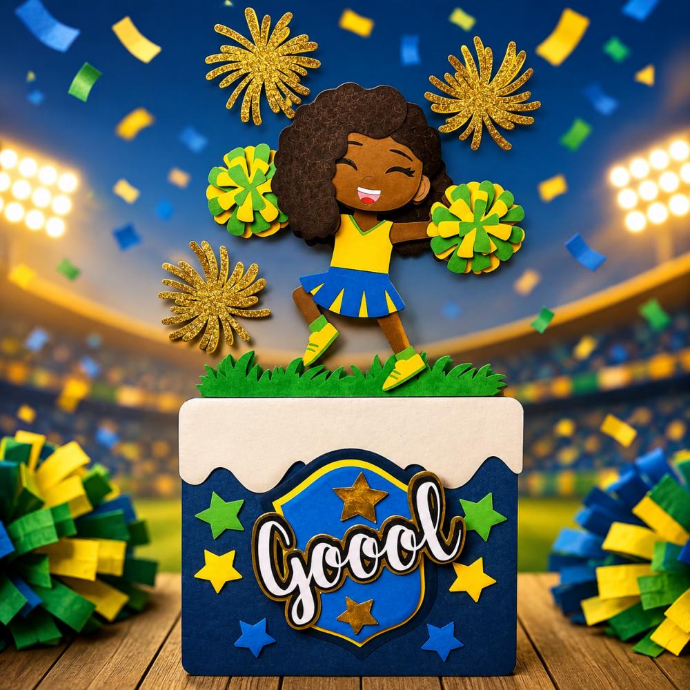 Arquivo  Digital Topo  de bolo Torcedora Copa do Mundo