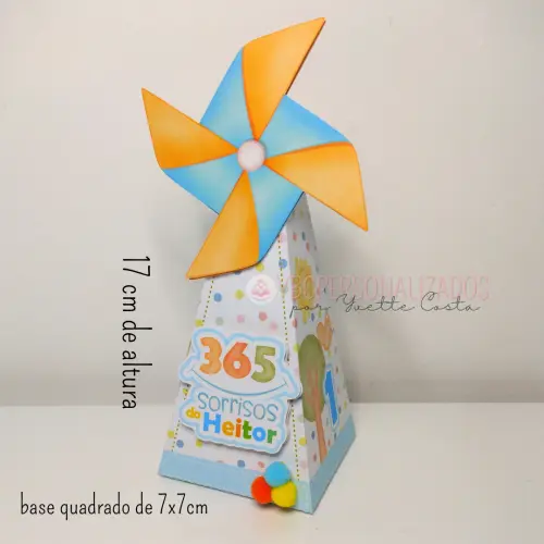 Caixa Cone Pirâmide 365 Sorrisos