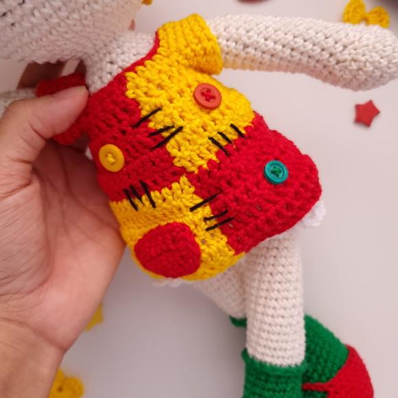 Boneca Emília Amigurumi