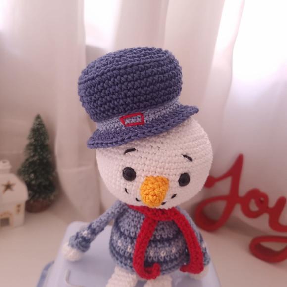 Boneco de Neve Amigurumi