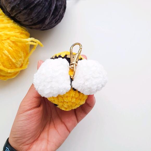 Chaveiro Abelha Amigurumi