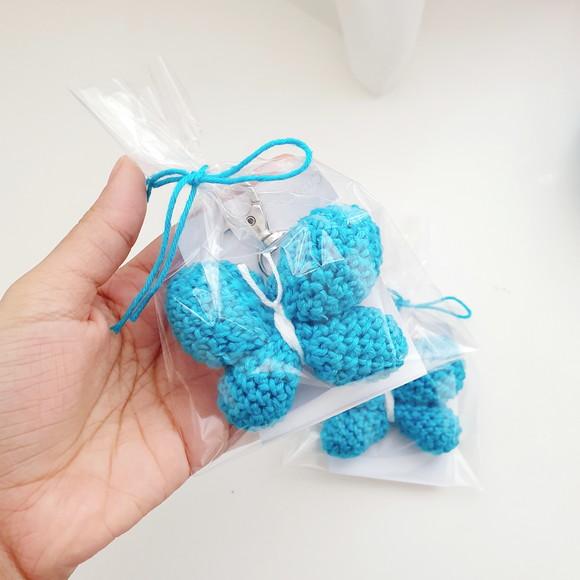 Chaveirinho Borboleta Amigurumi