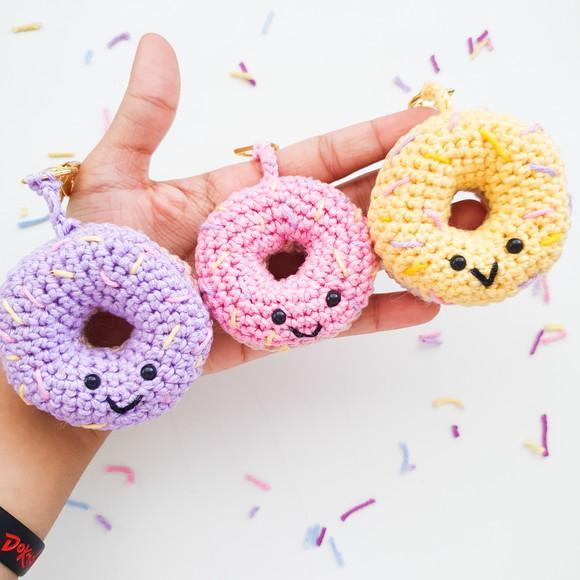 Chaveiro Amigurumi Donuts