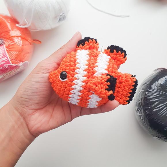 Chaveiro Amigurumi Nemo