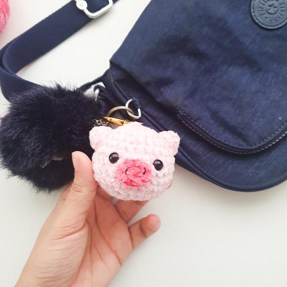 Chaveiro Amigurumi Porquinho