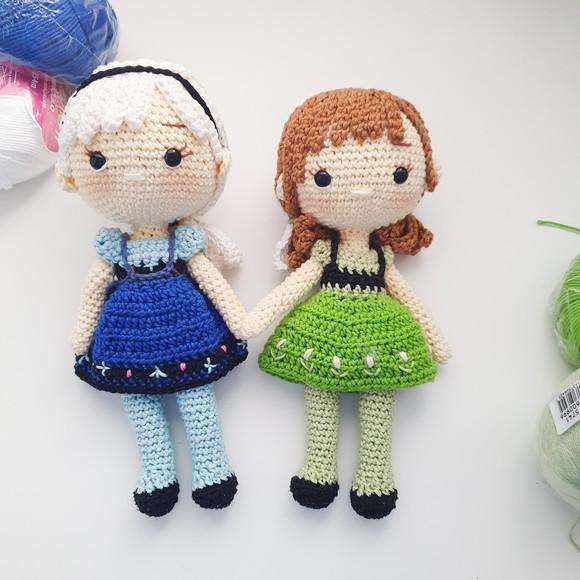 Elsa e Anna Frozen Amigurumi