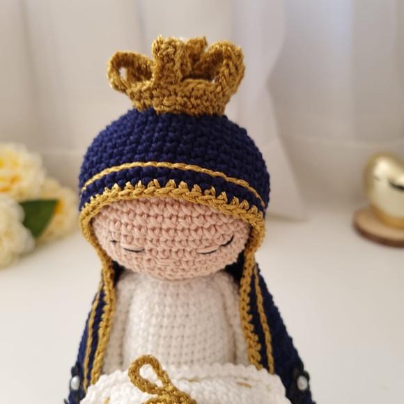 Nossa Senhora Aparecida Porta Aliança Amigurumi