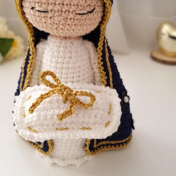 Nossa Senhora Aparecida Porta Aliança Amigurumi