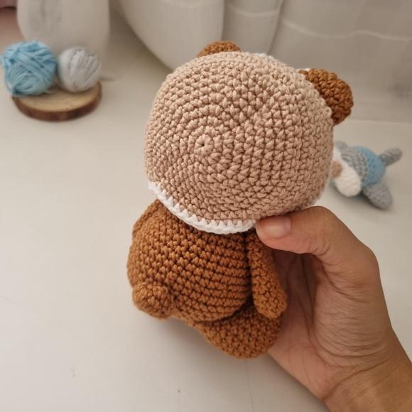 Ursinho Aviador Amigurumi