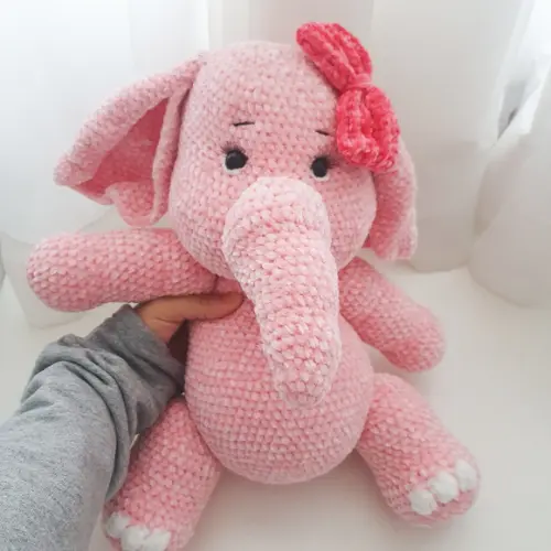 Amigurumi Elefante Rosa