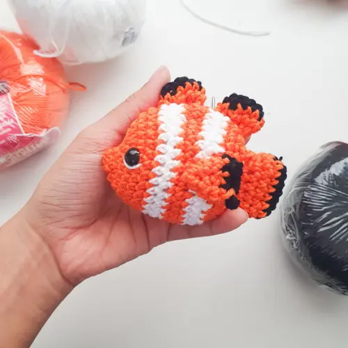 Chaveiro Amigurumi Nemo
