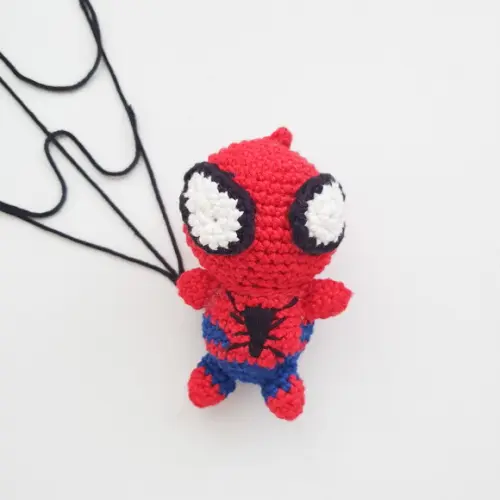 Chaveiro Amigurumi Homem Aranha