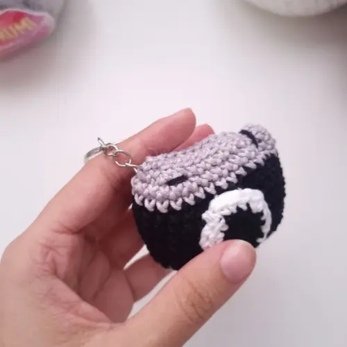 Chaveiro Câmera Amigurumi