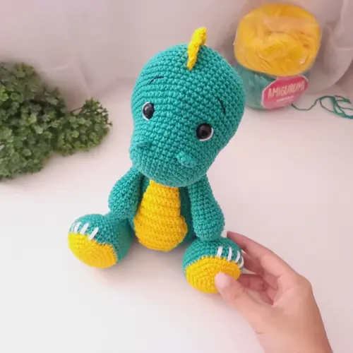 Dinossauro Amigurumi