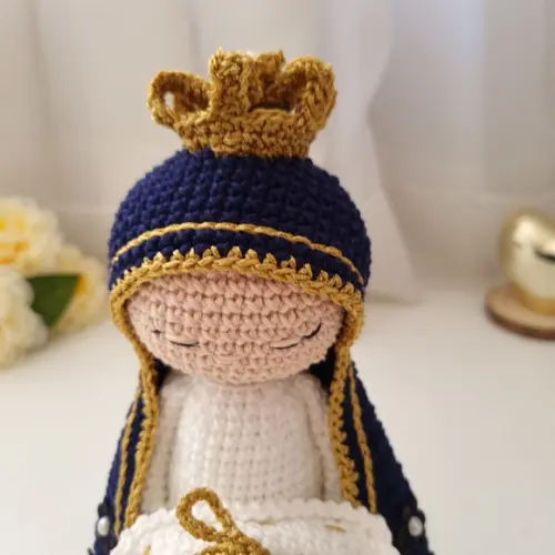 Nossa Senhora Aparecida Porta Aliança Amigurumi