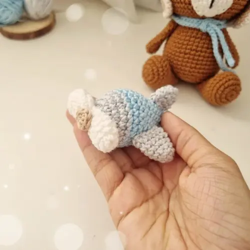 Ursinho Aviador Amigurumi