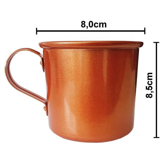 12 Canecas Moscow Mule Cobre Alumínio Personalizadas 350ml