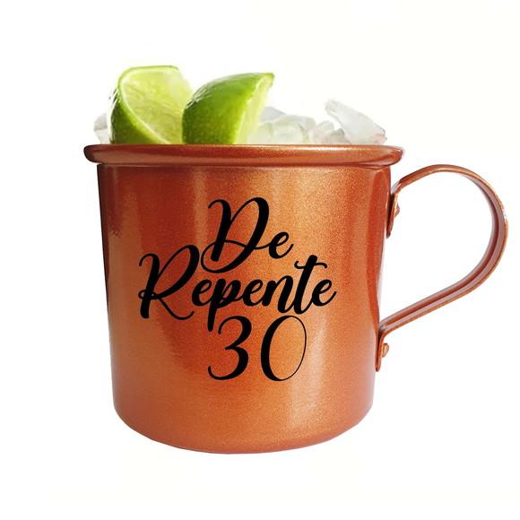 20 Canecas Moscow Mule Cobre Alumínio Personalizadas 350ml