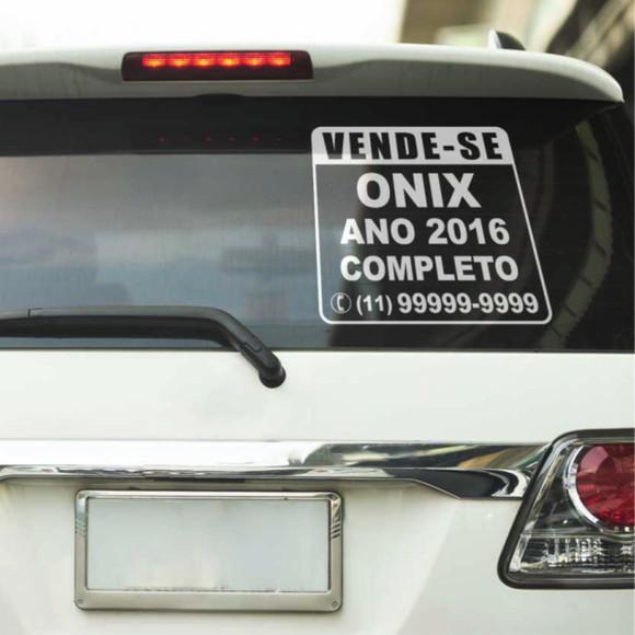 Adesivo Personalizado para Venda de Veículo