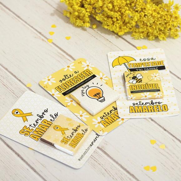 Card com Chocolate Setembro Amarelo