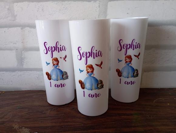 Copo Long Drink Princesinha Sofia