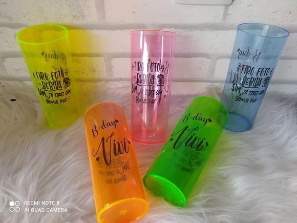 Copos Long Drink Neon