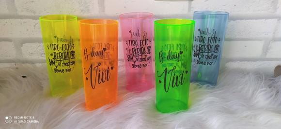 Copos Long Drink Neon
