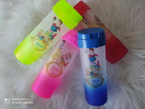 Kit 35 Garrafas de Água Personalizadas Degradê- Squeeze