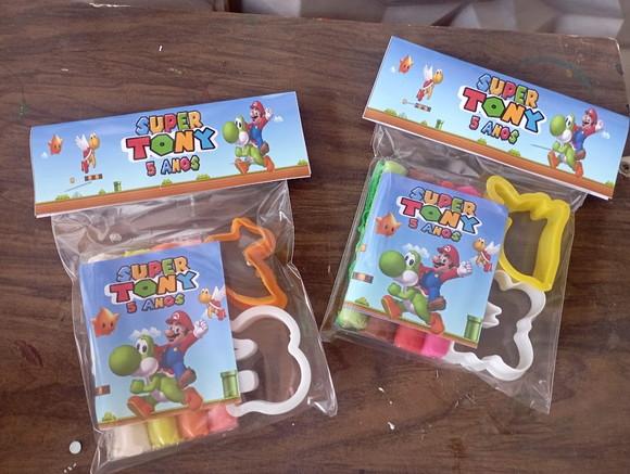 Kit Massinha e Moldes Super Mario