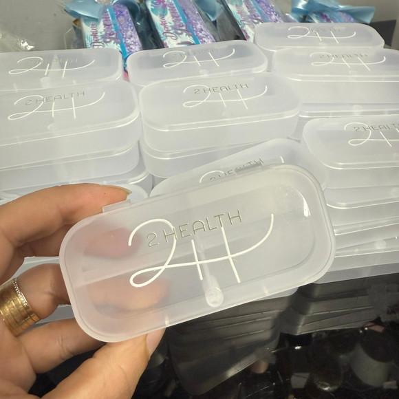 Porta Comprimido de 4 Divisórias - Personalizado