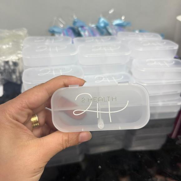 Porta Comprimido de 4 Divisórias - Personalizado
