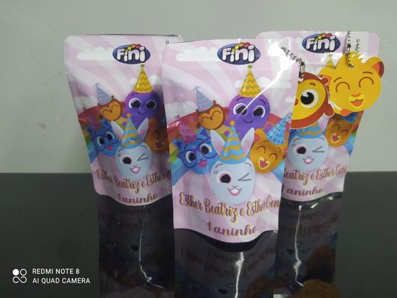 Saquinho Zip Lock com Balas Fini Bolofofos