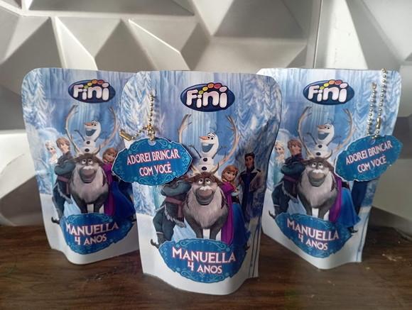 Saquinho Zip Lock com Balas Fini Frozen