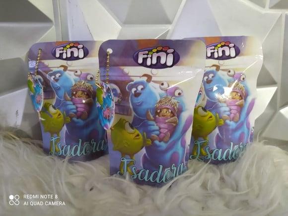 Saquinho Zip Lock com Balas Fini Monstros Sa