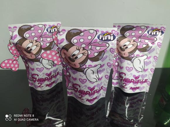 Saquinho Zip Lock com Balas Fini Minnie Mouse